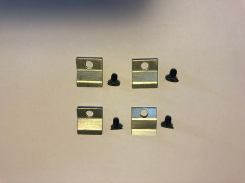 Graphite Inset Convector Glass Clips